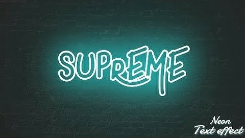 NEON TEXT EFFECT ( PIXELLAB / PS TOUCH )