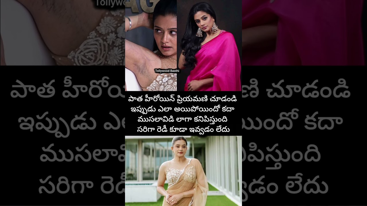 పాత హీరోయిన్ ప్రియమణి చూడండి పాపం ఎలా అయిపోయింది ఇప్పుడు 