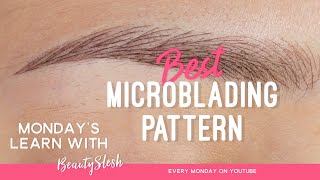 BEST MICROBLADING PATTERN❗ Learn it with me step by step! ❤