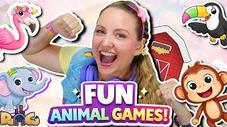 Let's Go on a FARM adventure! ANIMAL Sounds, Songs and Games with DJ CJ!
