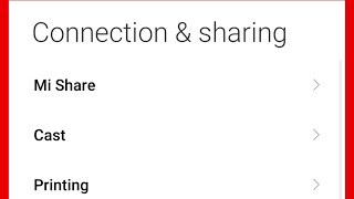 Redmi Connection & Sharing Settings | Mi Share | Cast | Printing | Wireless Display | Nearby Share Wealth