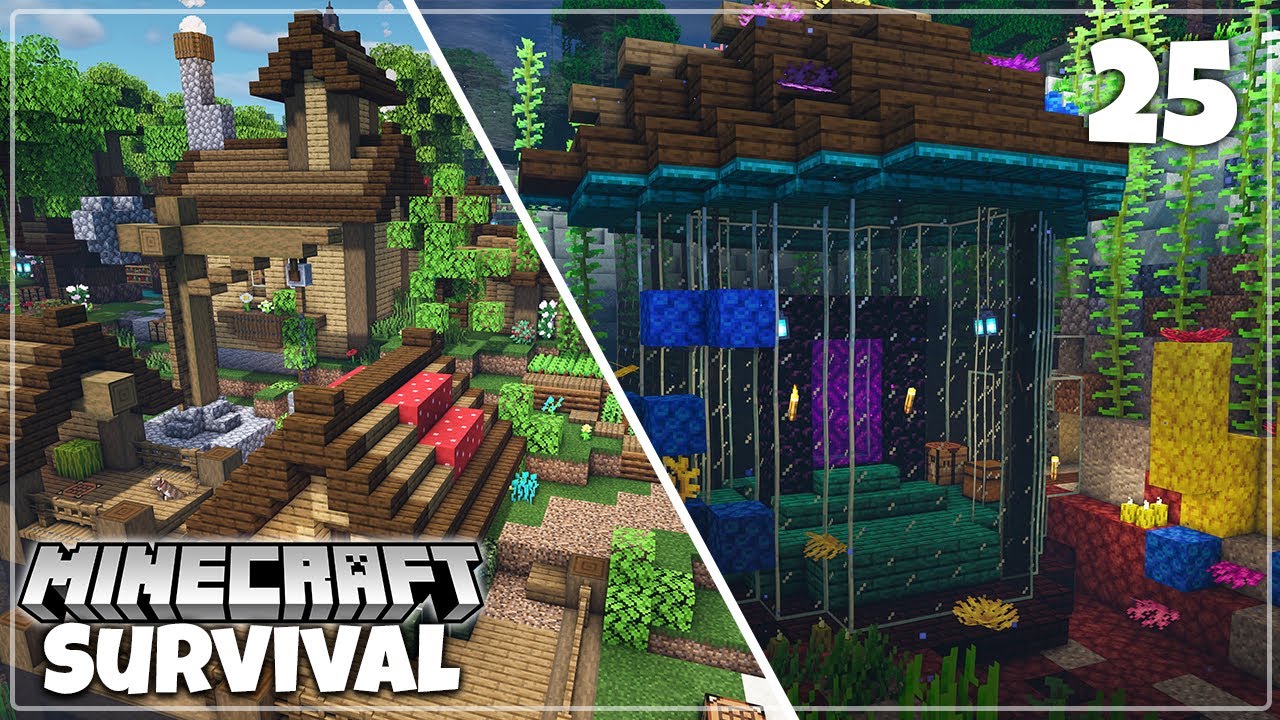 Underwater Decorations & World Tour  Minecraft 1.16 Survival Let's Play 
