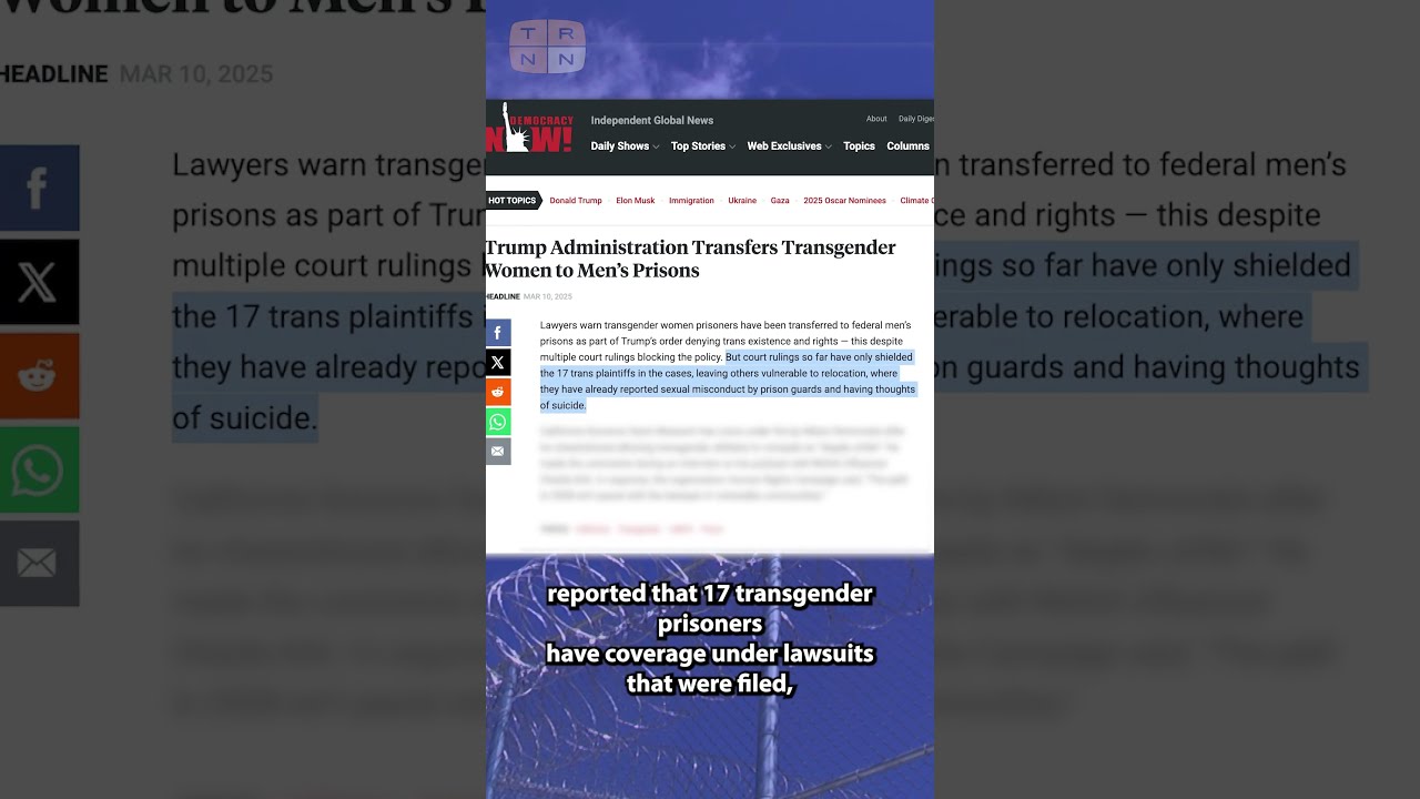 Should An Executive Order Supersede A Court The Case Of Incarcerated Transgender Women 