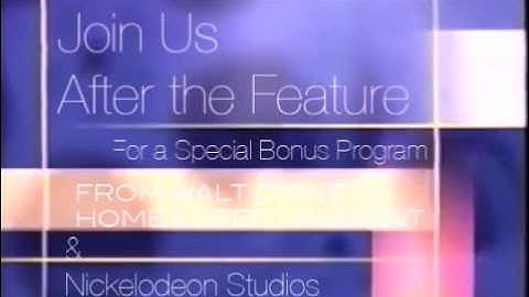 Join Us After the Feature for a Special Bonus Program Bumper (Mid-2000