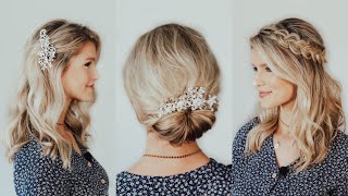 Easy Wedding Hair Tutorial | 3 Bridal Hairstyles screenshot 3