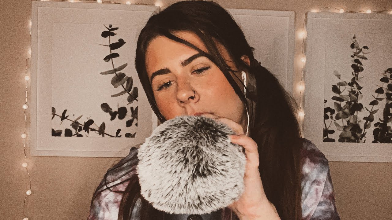 ASMR Positive Affirmations With Fluffy Mic (ear to ear whispers)