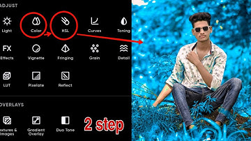just 2 step blue colour edit in polarr app🔥|| best photo editing app