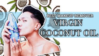 HOW TO REMOVE MAKEUP WITH COCONUT OIL BEAUTY HACKS | NEIL GALVE