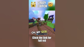 Crazy clutch  #minecraft #bedwars #hypixel #gaming #shorts #short #mcpe  #hive #minecraftbedrock