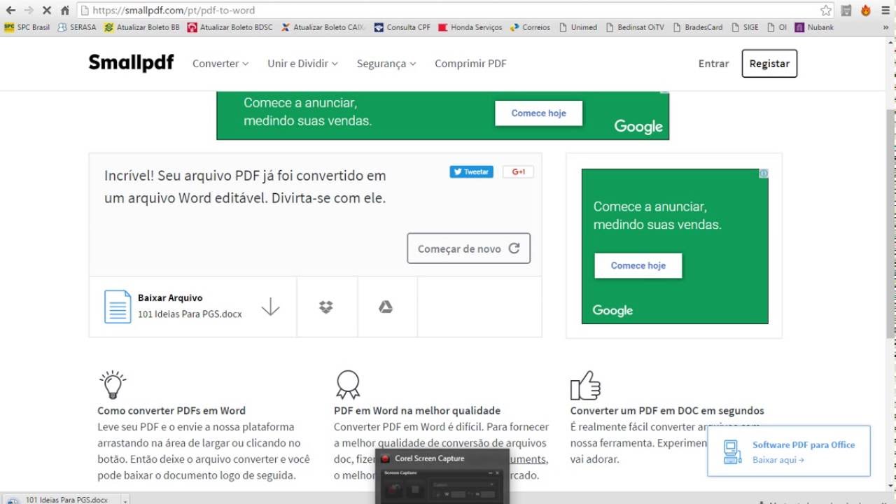 Conversor Online, Conversor de Arquivo, PDF para Word ...