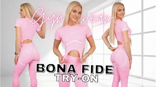 Bona Fide Candy Pink Crop Top & Leggings Try On | Glute Scrunch Fit