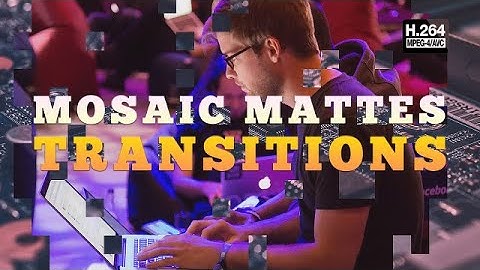 Mosaic Mattes Transitions Stock Motion Graphics