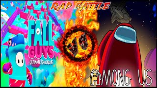 AMONG US VS FALL GUYS RAP | CHOQUE DE TITANES | CASG Ft. RODEX