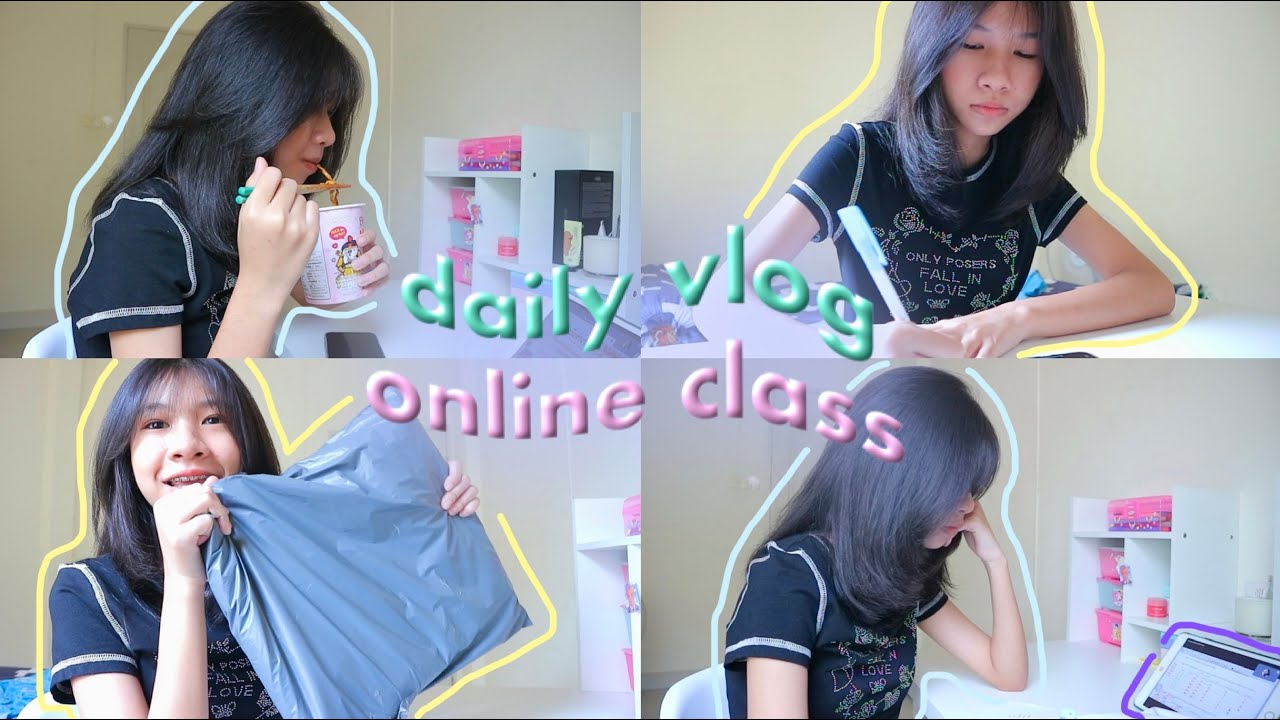 daily vlog : online class 🖍📚 เรียนออนไลน์, แกะพัสดุ, ไปทำฟัน