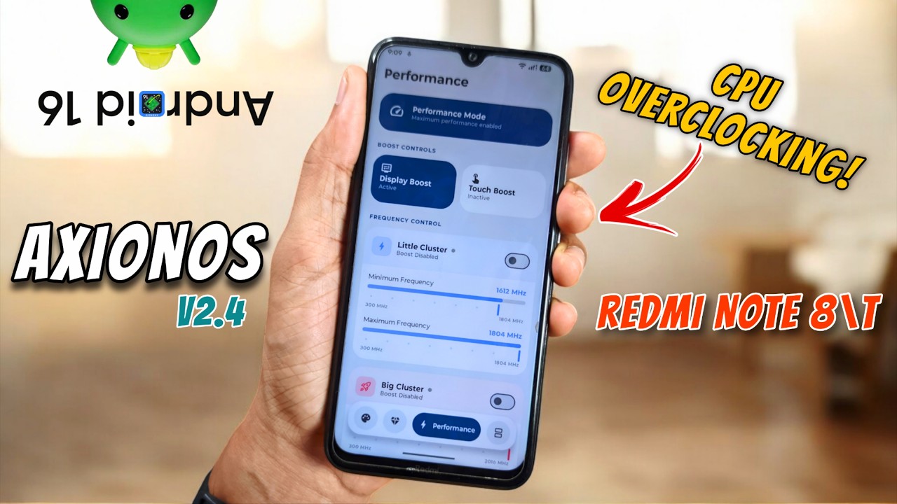 AxionOS 2.4 Android 16 на Redmi Note 8 🔥 Полный обзор | Настройка, игры и тест батареи