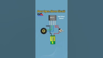 Door Open Alarm Circuit Using Hall Effect Sensor #diyelectronics #3delectronics #Electronicsproject