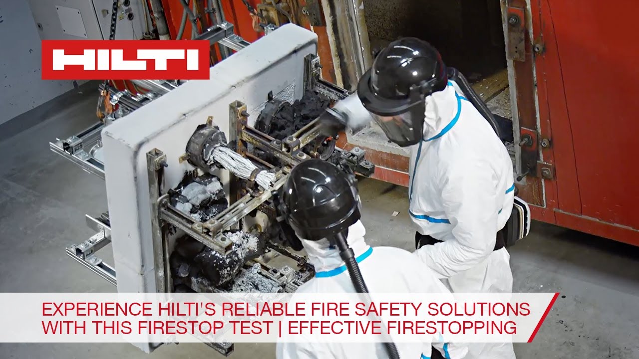 Experience Hilti's reliable fire safety solutions with this Firestop