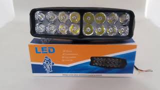 Lampu LED Bar Tembak Sorot CREE Motor 16 Titik Mata Dua Susun 16 Watt
