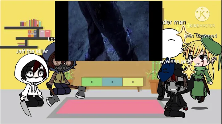 Creepypasta react to Freddy Kruger vs Jason voorhees