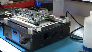 Unbox and repair of a Yihua 853A preheater, use to work on SM electrolytic capacitors.