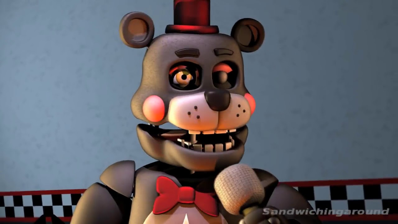 Fnaf 6 песни. ФНАФ 6 Сонг. FNAF 6 SFM. ФНАФ 6 допрос. Lefty FNAF 6 поворачивается.