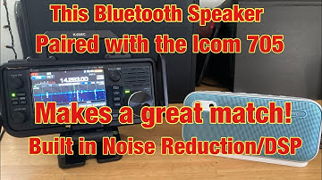 Icom 705 Paired with the BenQ TreVolo U Speaker is a great match with it’s Noise Reduction/DSP