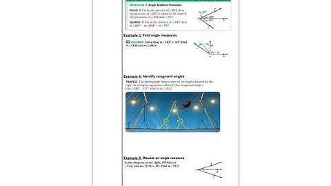 1.4 Measure and Classify Angles