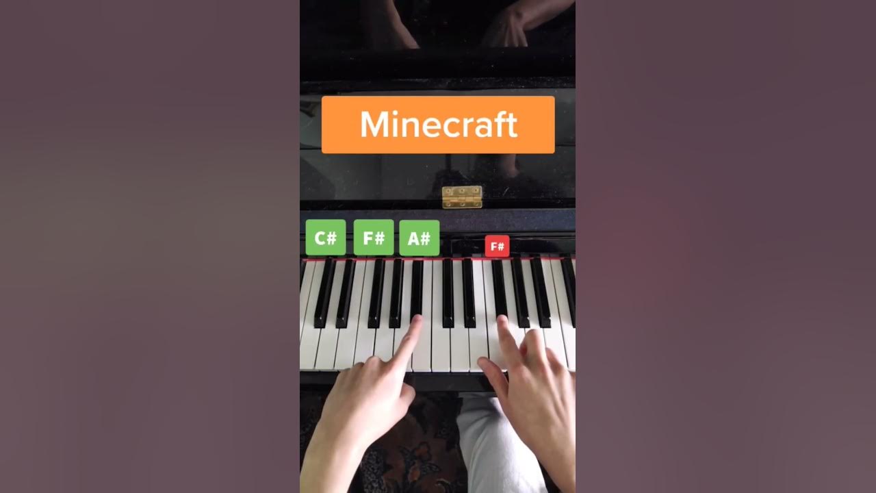 How to play opening of Minecraft on Piano 😎