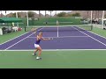 2015 Indian Wells Practice – Elina Svitolina and Tereza Smitkova Part 1