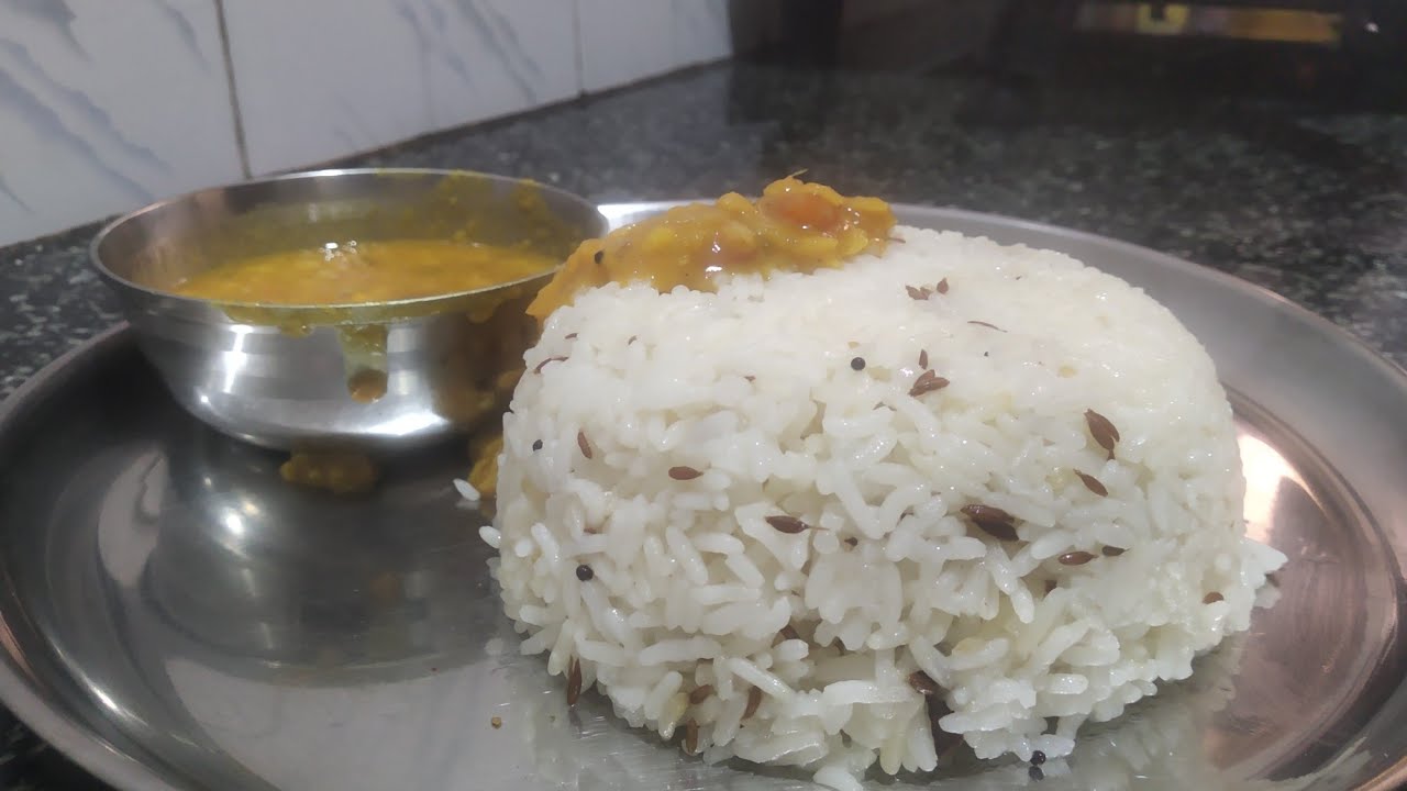 Hotel style jeera rice and dal fry Healthy home foods YouTube