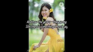 David Pack - I Just Cant Let Go (lyrics)