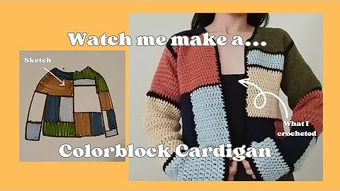 Stunning Crochet Colorblock Cardigan: Fall Fashion DIY