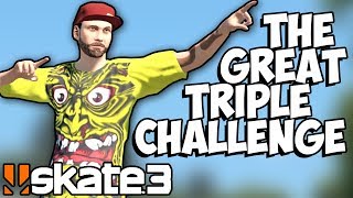 Skate 3: Insanely Epic Gap Line Challenge! - The Great Triple Challenge