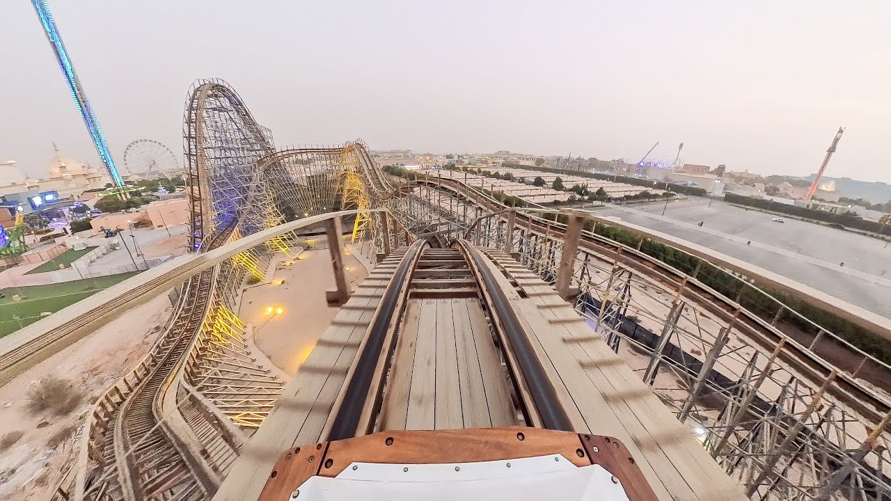 Dubai’s ONLY Wood Coaster | Hala Madrid POV at Real Madrid World