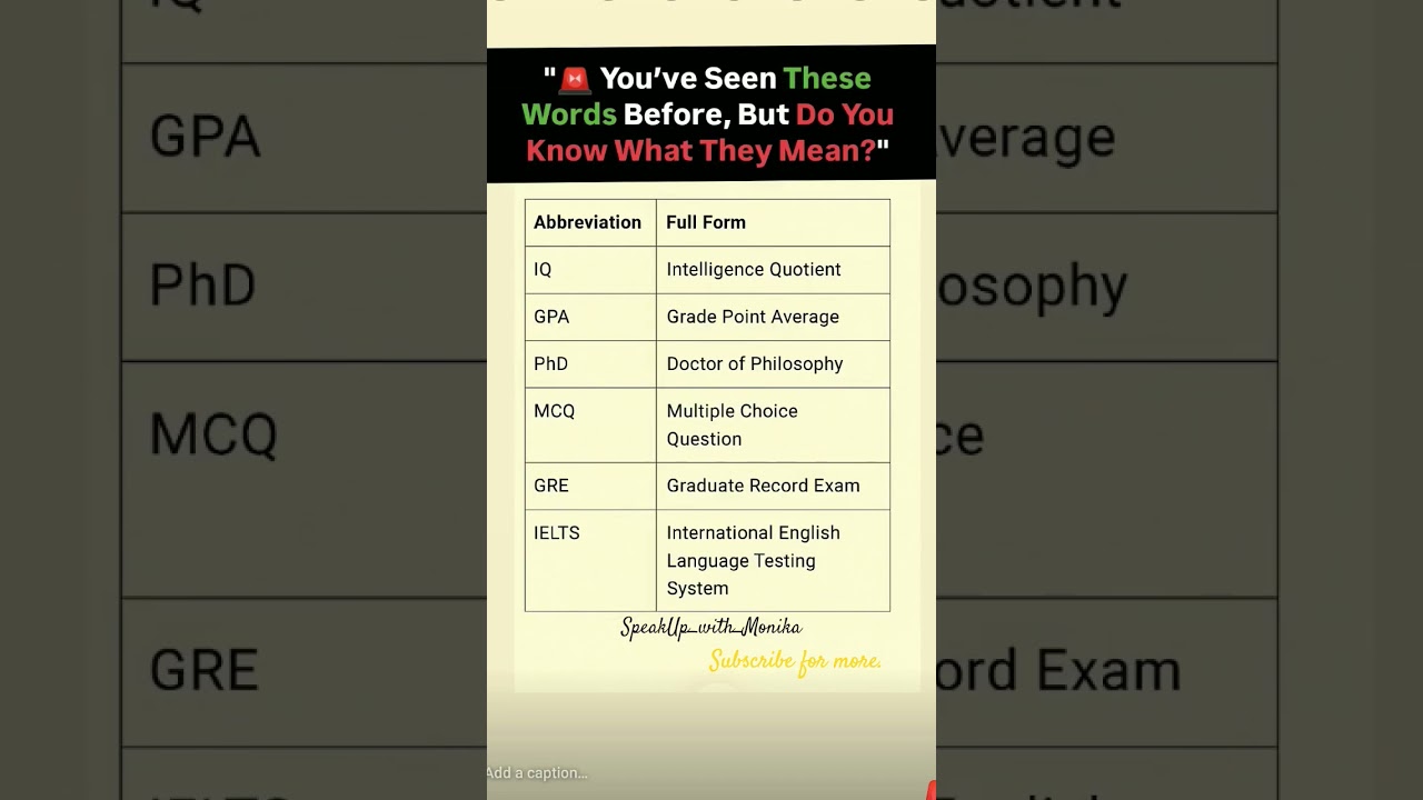 You’ve been using these without knowing what they actually mean😳💥Let’s fix that in sec