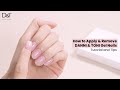 Semi cured gel nail strips application tutorial and tips from danni  toni learn how to here