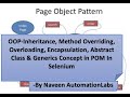 All OOP Concepts in POM-Use of Abstract Class,Inheritance,Overloading,Overriding,Encapsulation