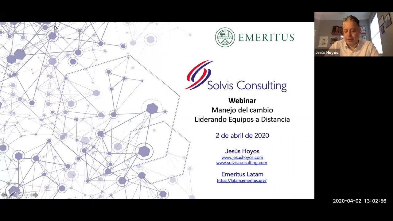 Grabación del Webinar - Manejo del Cambio: liderando equipos a distancia