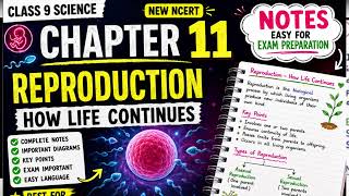 Class 9 Science | Chapter 11 NOTES | Reproduction: How Do Organisms Reproduce | CBSE New NCERT B...