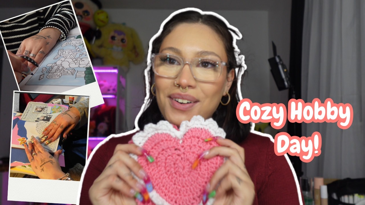 Hobby Vlog! 🧶🖍️ 📖 | My FAVORITE Non-Doomscrolling Hobbies!📵