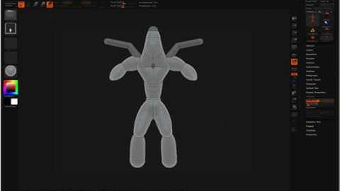 ZBrush Tutorial (Sketching with ZSpheres Basics) - Binding