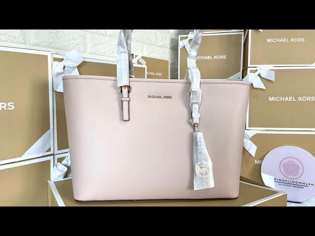 MICHAEL Michael Kors Nolita Mini Color-Block Leather Bag, Soft Pink Fawn  Light Cream: Handbags: Amazon.com