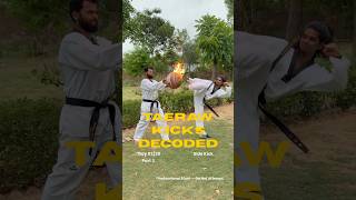 Taeraw kicks decoded series Day 3 : Side kick applications 🔥 #martialarts #taekwondo #series #sports