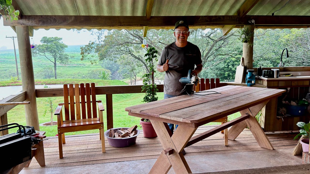 Decidi fazer uma nova mesa para o rancho simplão modelo ❌ 