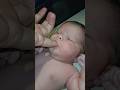 Healthy baby check sucking reflex