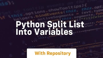 python split list into variables