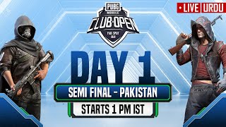 [Urdu] PMCO Pakistan Semi - Finals Day 1 | Fall Split | PUBG MOBILE CLUB OPEN 2020