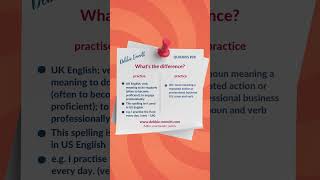 Famous practise or practice? | Tricky Quickies 28 #grammar #english #shorts Wealth