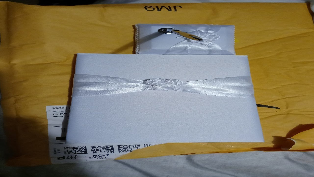 Wedding Guest Book and Pen Set | Guest Book Wedding Set with Lined Pages for Sign in (Floral  Review