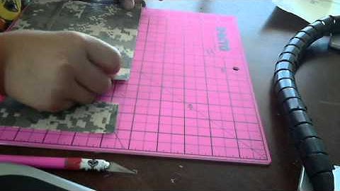 How to make a duct tape wallet part 1